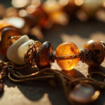 Bague en perles et fils colors