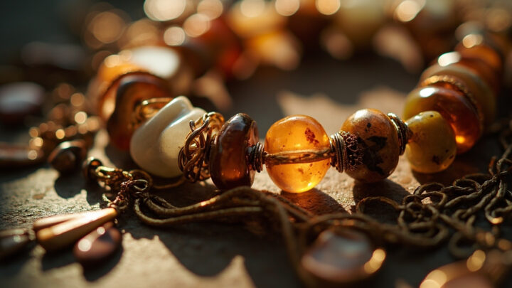 Bague en perles et fils colors